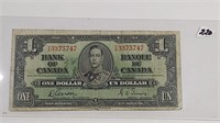 1937 $1 Gordon Towers Signatures