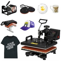 F2C Pro 5 in 1 Combo Heat Press Machine T-Shirt Ha