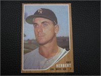 1962 TOPPS #8 RAY HERBERT WHITE SOX VINTAGE