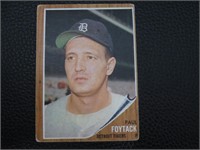 1962 TOPPS #349 PAUL FOYTACK TIGERS VINTAGE