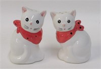 White Cats in Polka Dot Kerchiefs