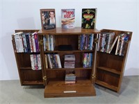 DVD Storage Cabinet w/DVDs & CD's