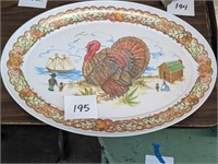 Plastic Turkey Platter - 15" x 21"