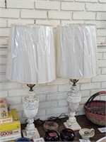 Pair of Marble Lamps