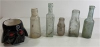 Earth Vader Cup & Vintage Bottles