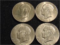 (4) Eisenhower Dollars