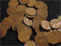 Approx (50) Unsorted Wheat Pennies