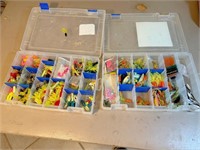 2 plano boxes of jigs