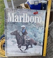 Metal Marlboro Advertisement Sign