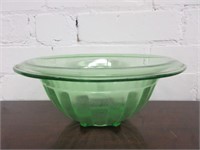 Green Depression Glass Mixing Bowl