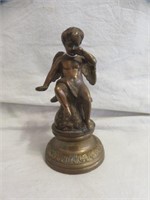 HEAVY BRASS ANGEL STATUE 6"T