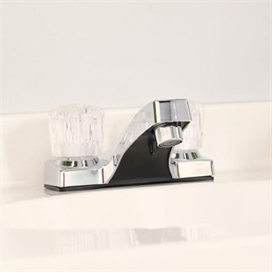 Chrome 2-handle 4-in Centerset WaterSense Faucet