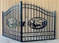 Greatbear 14' Dual Swing Wrought Iron Gate