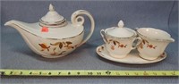 Vintage Hall Jewel Tea Coffee & Creamer Set