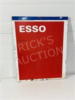 Heavy metal "Esso" sign