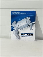 Metal "Walker Catalytic Converters" sign