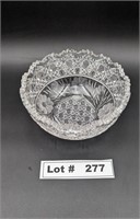 VINTAGE CRYSTAL SERVING BOWL