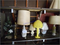 Lamps, (8) all styles