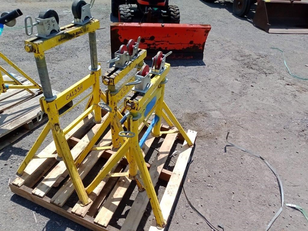 (3) Sumner Pipe Roller Stand W/ 4 Legs