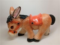 Ceramic Donkey Figurine Bank