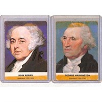 (9) Vintage Us Presidents Cards