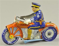 MARX ROLLOVER POLICE MOTORCYCLE VARIATION