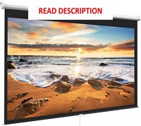 PERLESMITH Projector Screen 100 Inch 16:9 Auto