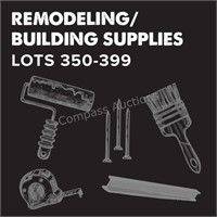 Remodeling/Building Supplies - Lots 350-399