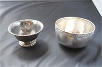 (2) Small Silver Bowls, marked Sterling Bowl by