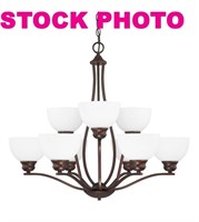 Capital Lighting 4039BB-212 9-light chandelier,