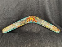Handpainted Australian Aboriginal Boomerang