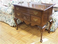 Ethan Allen cherry lowboy in the Chippendale