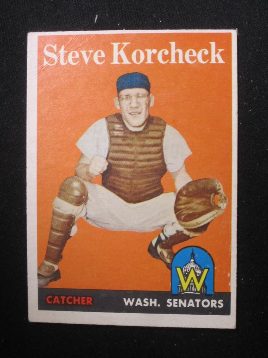 1958 TOPPS #403 STEVE KORCHECK SENATORS