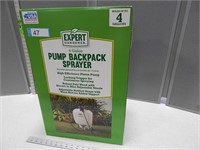 Backpack 4 gallon pesticide sprayer; box is sealed