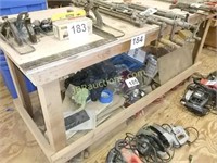 LARGE WOODEN WORK BENCH