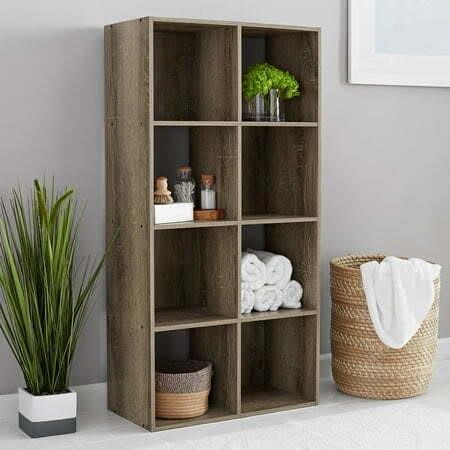 Mainstays 11 8-Cube Storage Organizer  Brown