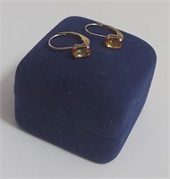 10KT Y Gold Mystic Topaz Earrings. Value $400