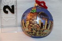 Hand Painted New York Christmas Ornament