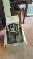 Box of CD's & light