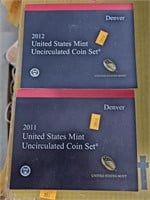 2011, 2012 US Mint sets