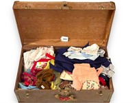 Vintage Trunk w/ Baby & Childrens Clothes++