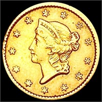 1852 Rare Gold Dollar NEARLY UNCIRCULATED