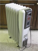 Portable DeLonghi Electric Heater Powers On