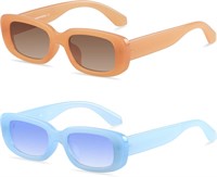 ANDWOOD Rectangle Sunglasses for Women