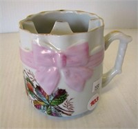 Vintage porcelain mustache drinking cup with