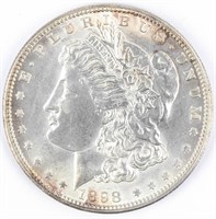 Coin 1898-O Morgan Silver Dollar in Brilliant Unc.