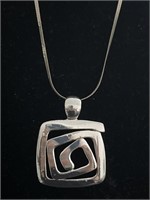 Sterling Silver Necklace with Pendant