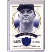 2012 National Treasures Don Drysdale Jersey 54/99
