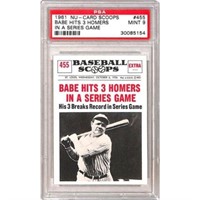 1961 Nu Card Scoops Babe Ruth Psa 9