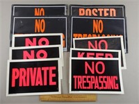 No Trespassing, Posted, Private & Keep Out Signs